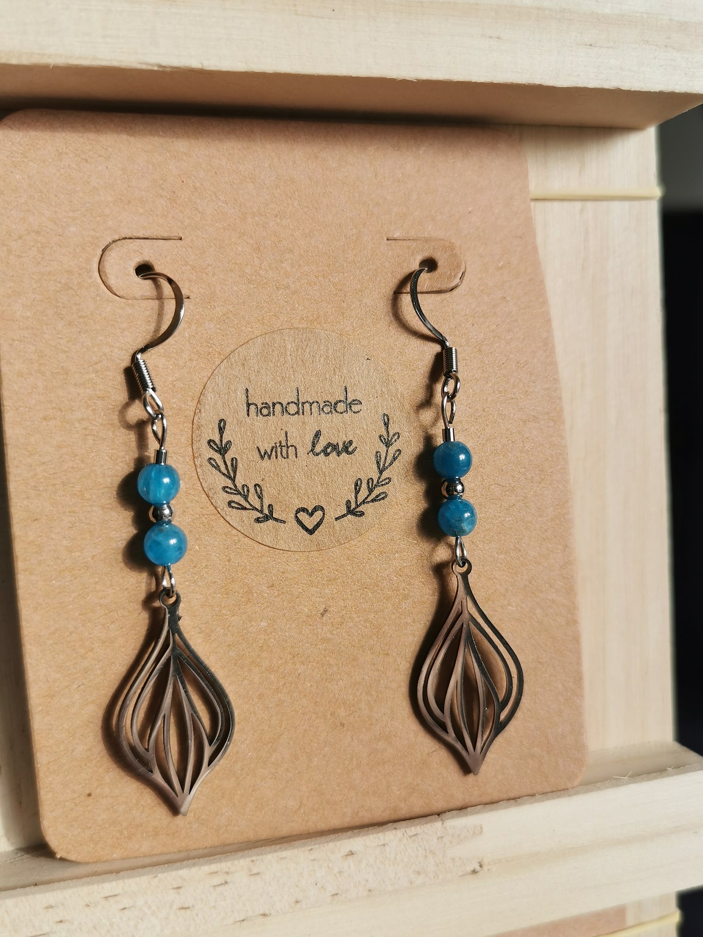 Boucles d'oreilles en pierres naturelles