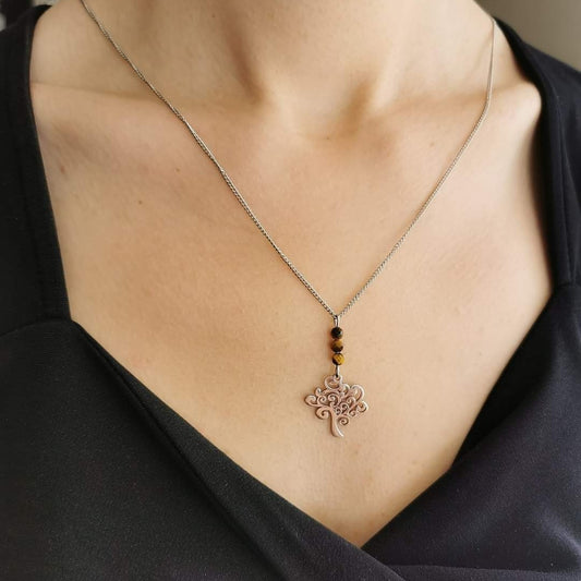 Collier Arbre de Vie - Pierres naturelles