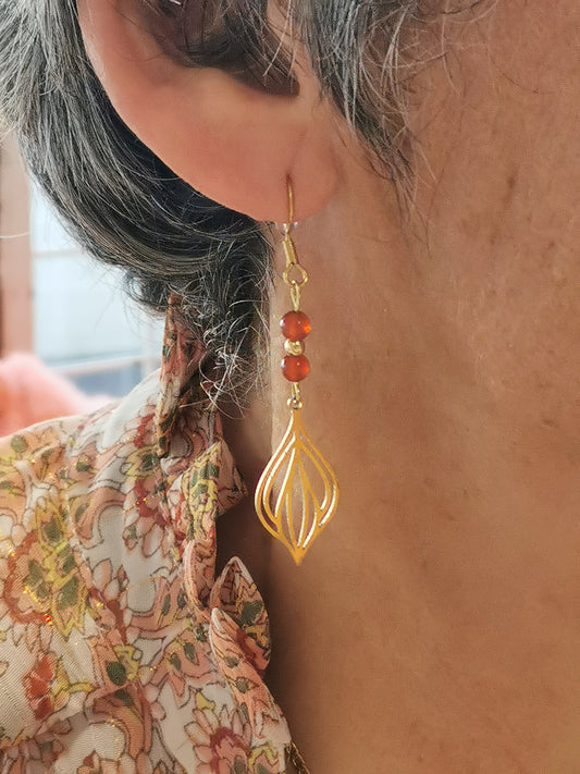 Boucles d'oreilles en pierres naturelles