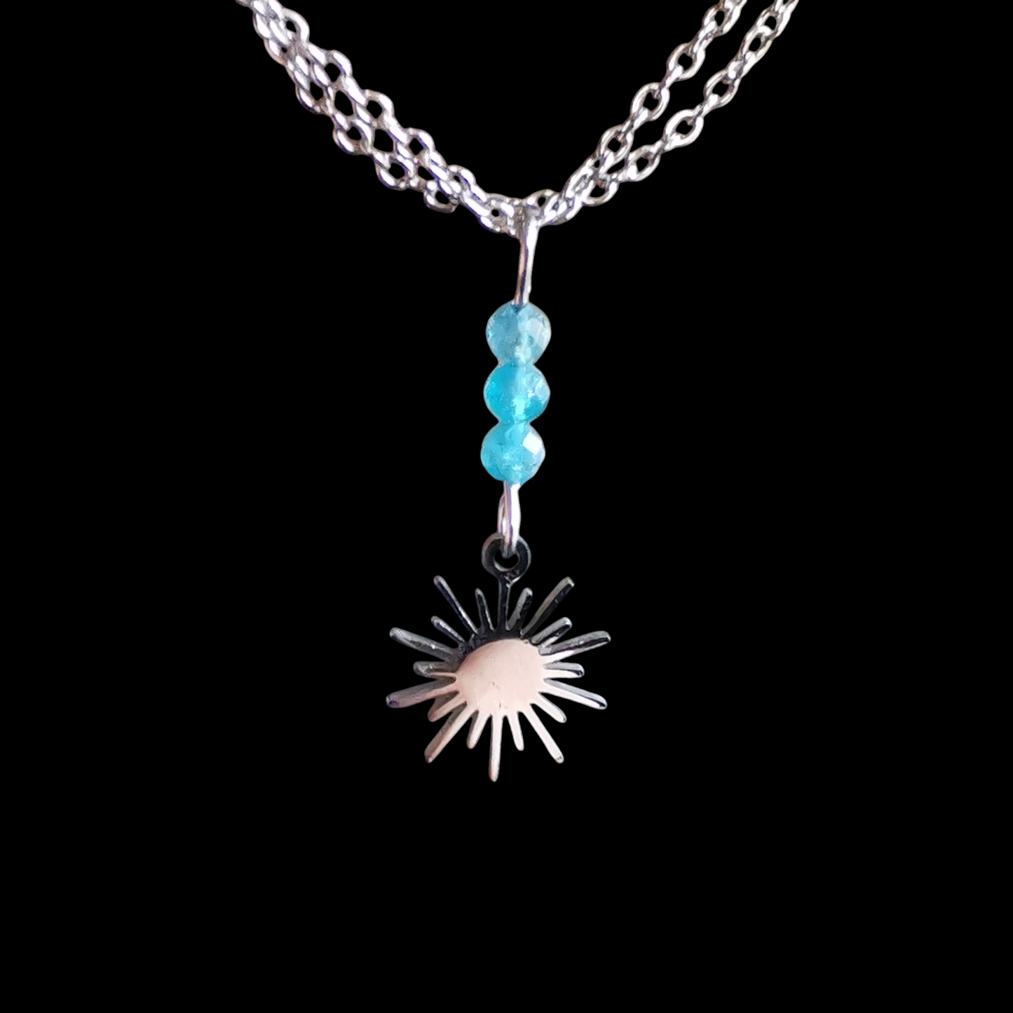 Collier Soleil Éternel en pierres naturelles