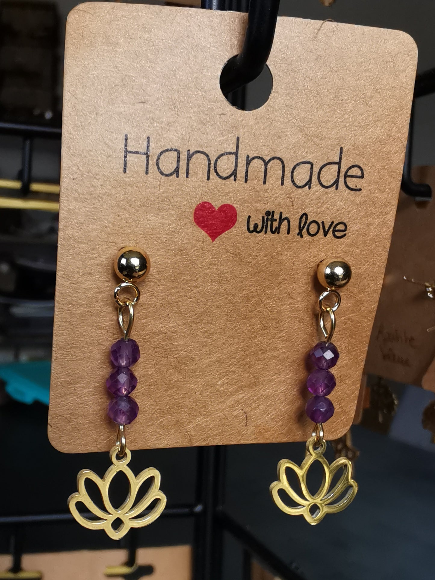 Boucles d'oreilles Lotus