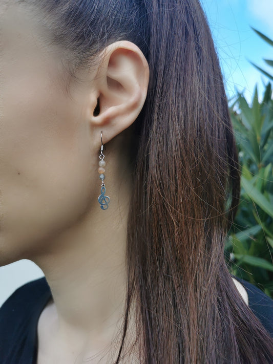 Boucles d'oreilles Sonate - Pierre naturelle
