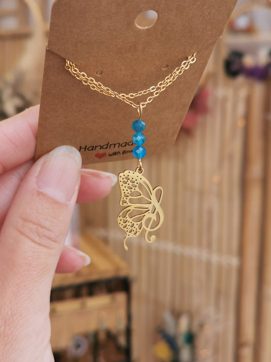 Collier Papillon Clé de sol