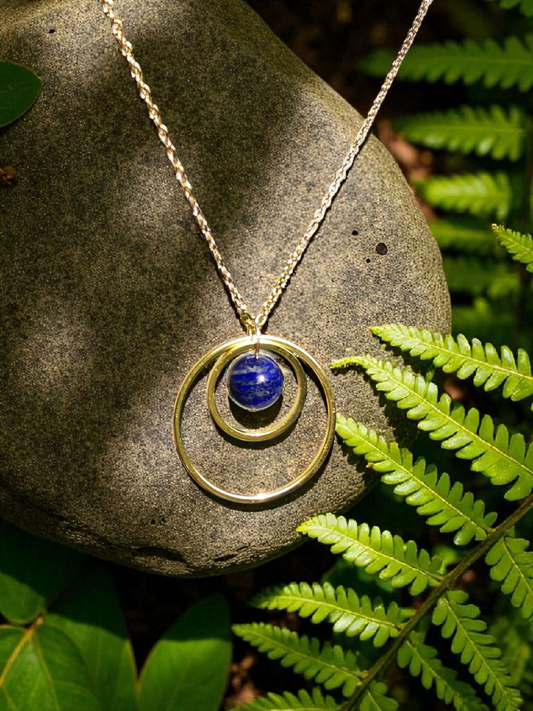Collier Saturne - Pierres naturelles