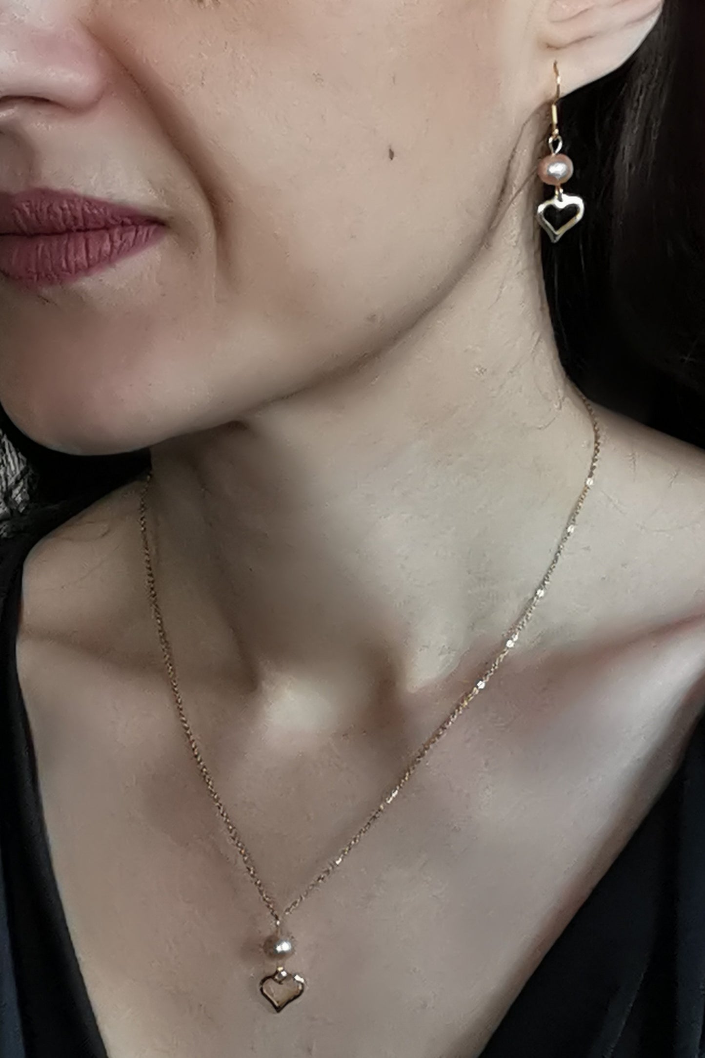 Parure Battement d'Or - Pierre naturelle