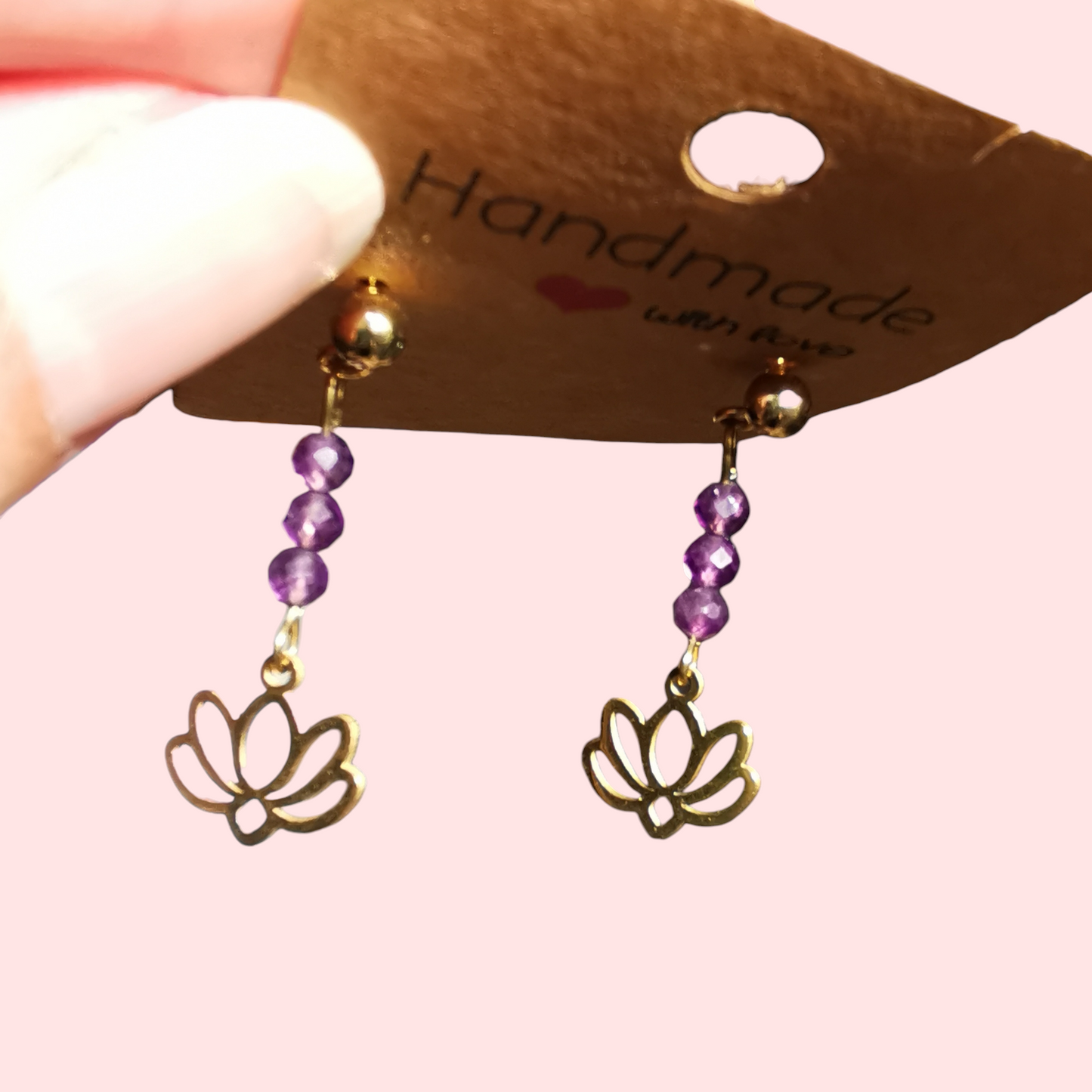 Boucles d'oreilles Lotus